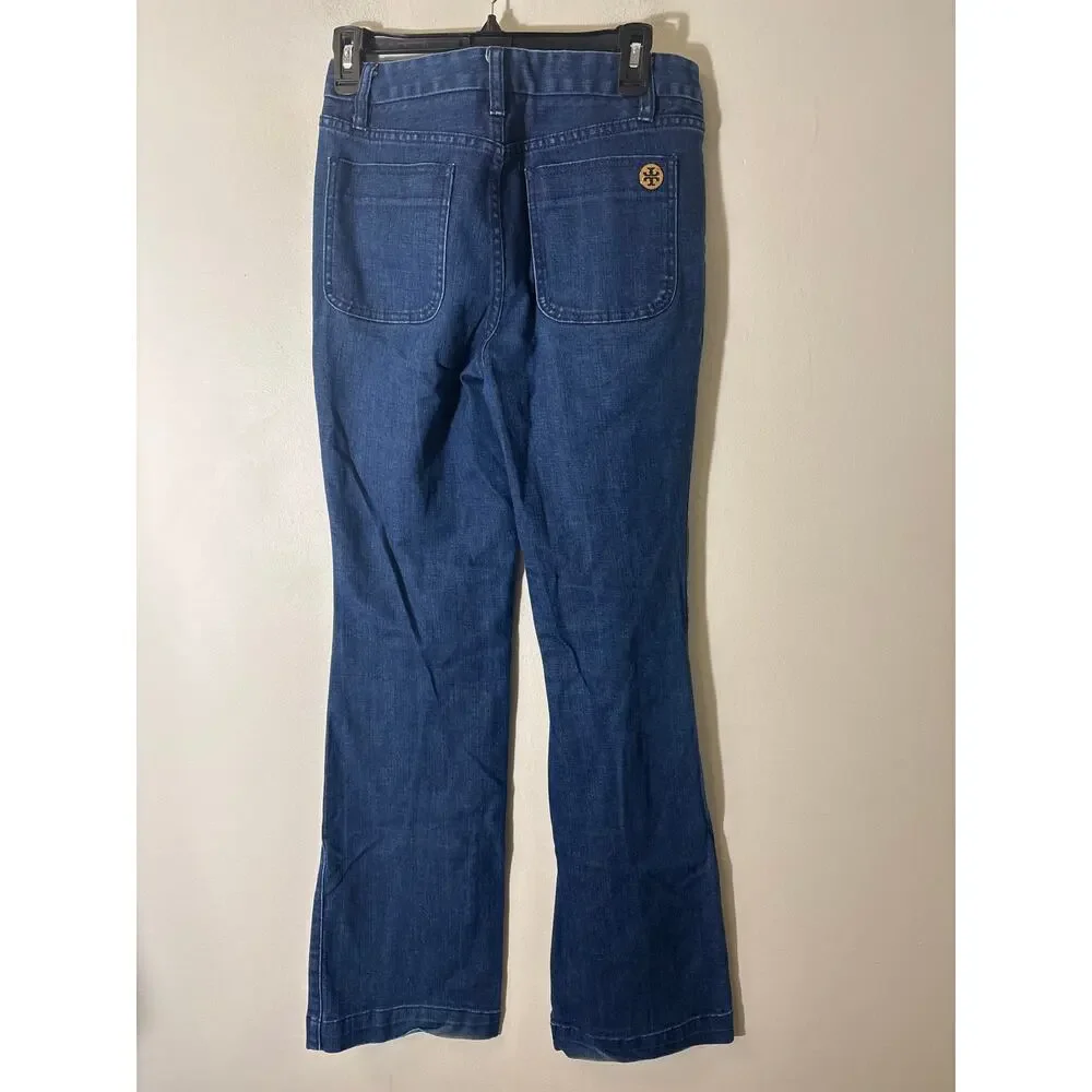 Tory Burch Front Pocket Boot Cut Jeans Sz 28